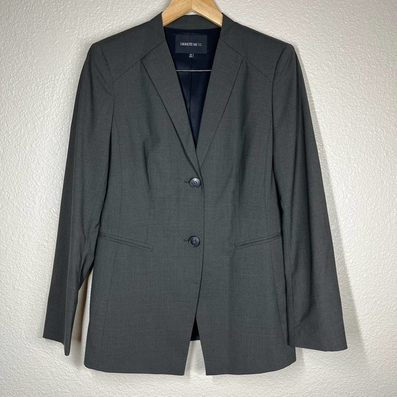 Lafayette 148 New York Jackets & Blazers - Lafayette 148 Blazer Wool Blend Gray Women’s Size